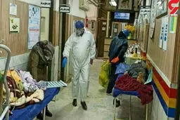 بیماران کرونایی گلستان کف زمین بیمارستان‌ها می‌خوابند