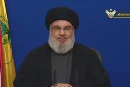 دبیرکل حزب الله: جاسوس اسرائیلی، فراری تحت پیگرد لبنان است و باید محاکمه شود