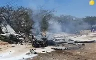 سقوط مرگبار هواپیمای مسافربری+ویدئو
