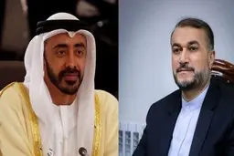 تماس تلفنی وزیران خارجه ایران و امارات