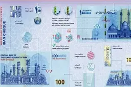 تصویر ایران چک های 100هزار تومانی جدید |  ویژگی های امنیتی