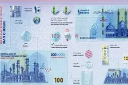 تصویر ایران چک های 100هزار تومانی جدید |  ویژگی های امنیتی