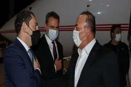 
وزیر خارجه ترکیه وارد ابوظبی شد