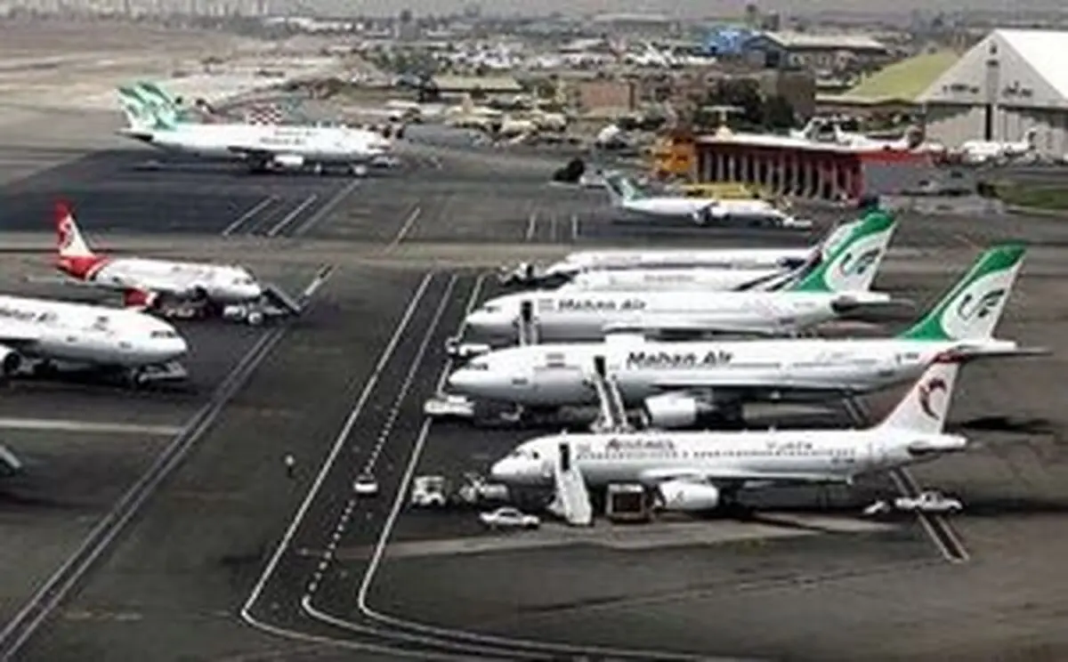 فرود اضطراری پرواز تهران- کرمانشاه در فرودگاه مهرآباد .