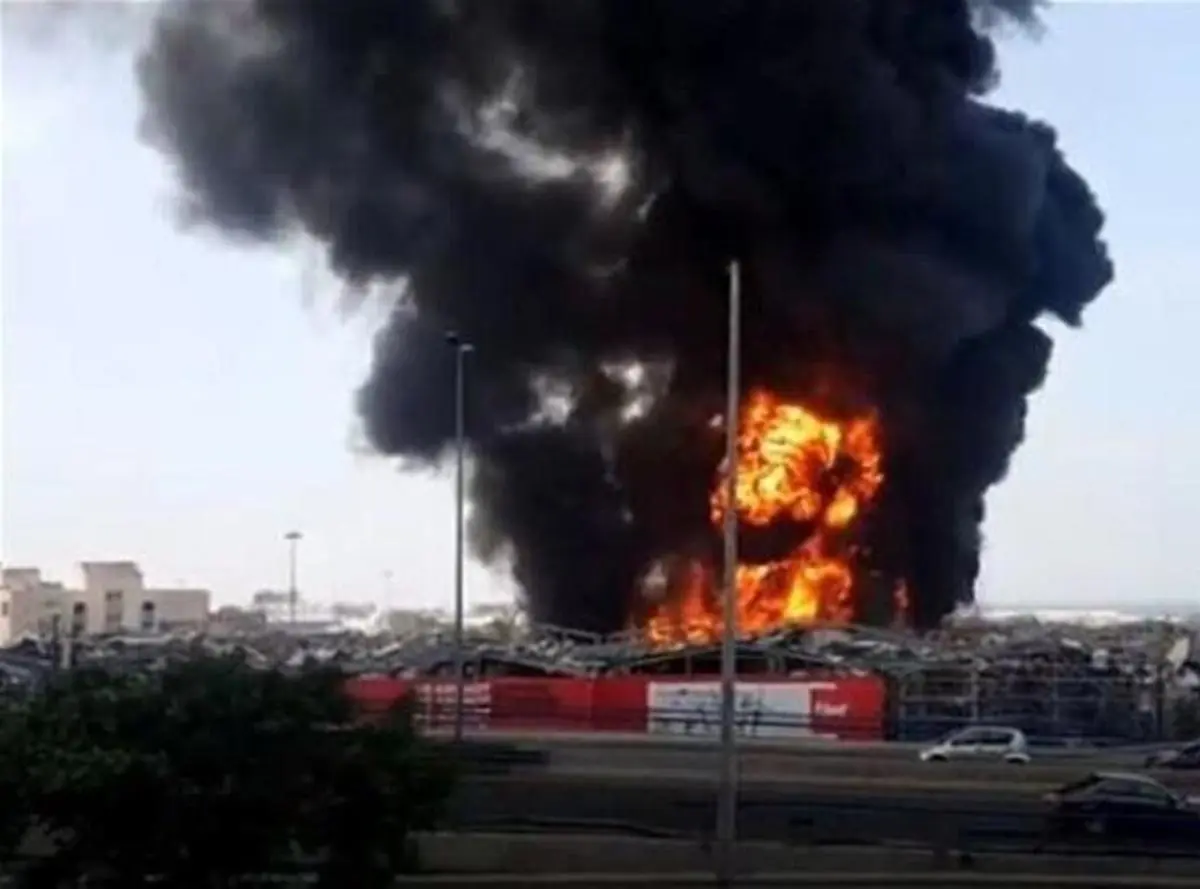 حادثه  |   انفجار در انبار نفت کوره در بیروت 