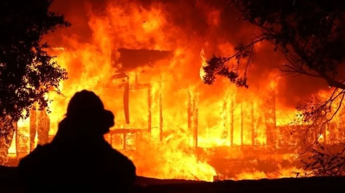 آتش‌سوزی گسترده در کالیفرنیا