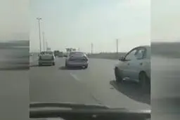 کورس جنون‌آمیز با ماکسیما وسط اتوبان و نتیجه فاجعه‌بار!+ویدئو