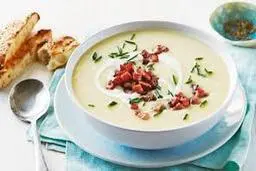 طرز تهیه سوپ سیب‌زمینی | یه سوپ پاییزه خوشمزه و ساده +ویدئو
