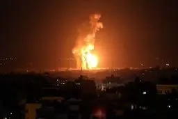 حملات شدید صهیونیست‌ها به نوار غزه