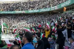 سلام فرمانده در استادیوم آزادی اجرا شد+ ویدئو