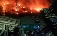 وقوع آتش سوزی در اردوگاه مسلمانان روهینگیا+ویدئو