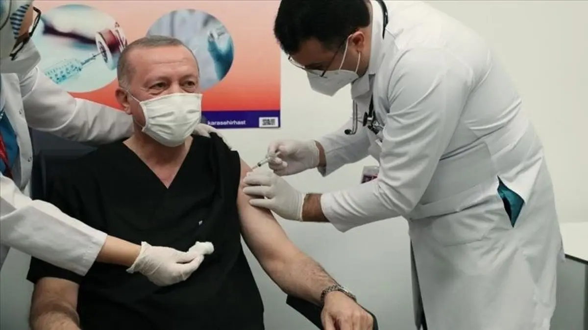 اردوغان واکسن زد  |  آغاز واکسیناسیون کرونا در ترکیه