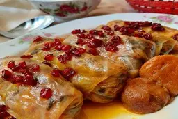 طرز پخت دلمه کلم مجلسی به روش تبریزی ها