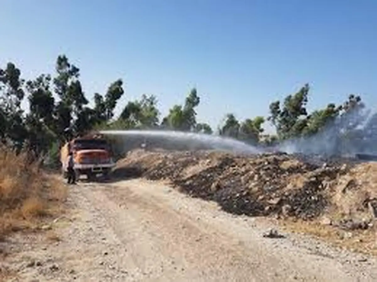 سه هکتار از جنگل‌های زاویه مشعلی دزفول دچار آتش سوزی شده