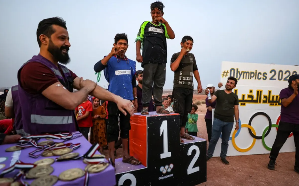 المپیکی چادری 2020 در بیابان های سوریه