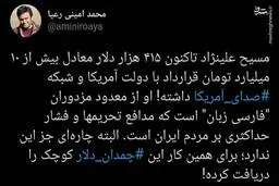 قرارداد میلیاردی مصی علینژاد با دولت آمریکا