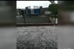 بارش شدید تگرگ در استان اذربایجان شرقی