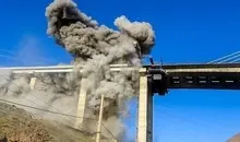 واکنش شهردار کرج به شایعات حضور لانچر روی پل B۱ کرج | ۹ بمب سنگین به پل اصابت کرد+ ویدئو