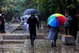 فعالیت سامانه بارشی در آسمان ۹ استان