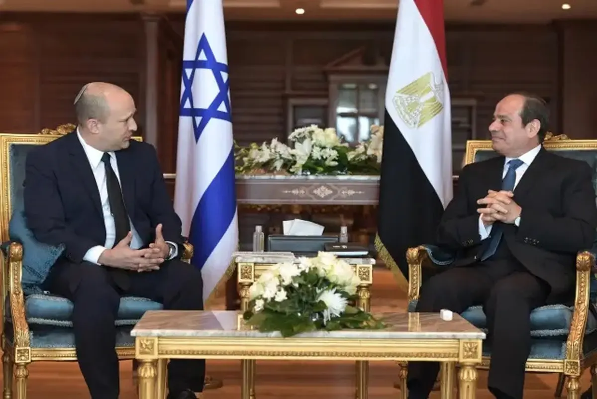 
نفتالی بنت وارد مصر شد
