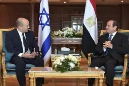 
نفتالی بنت وارد مصر شد
