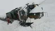 برخورد قطار باری با تلی از برف در آذربایجان شرقی/ 3 مصدوم 