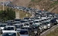 ترافیک سنگین در آزادراه تهران - شمال 