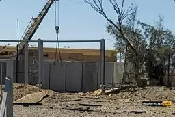 دولت مصر مرز غزه و مصر را دیوار بتنی می‌کشد | فیلم کمک های مردمی مصر به فلسطینی‌ها +ویدئو