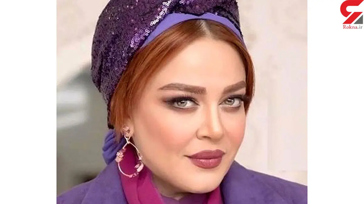 ست آبی بهاره رهنما در زعفرانیه | بهاره رهنما با استایل عجیب و موهای بافته شده