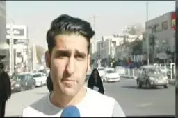 خنده های دل انگیز به موضوعات غم انگیز! | خنده های جالب یک شهروند وسط مصاحبه درباره آلودگی هوا+ویدئو