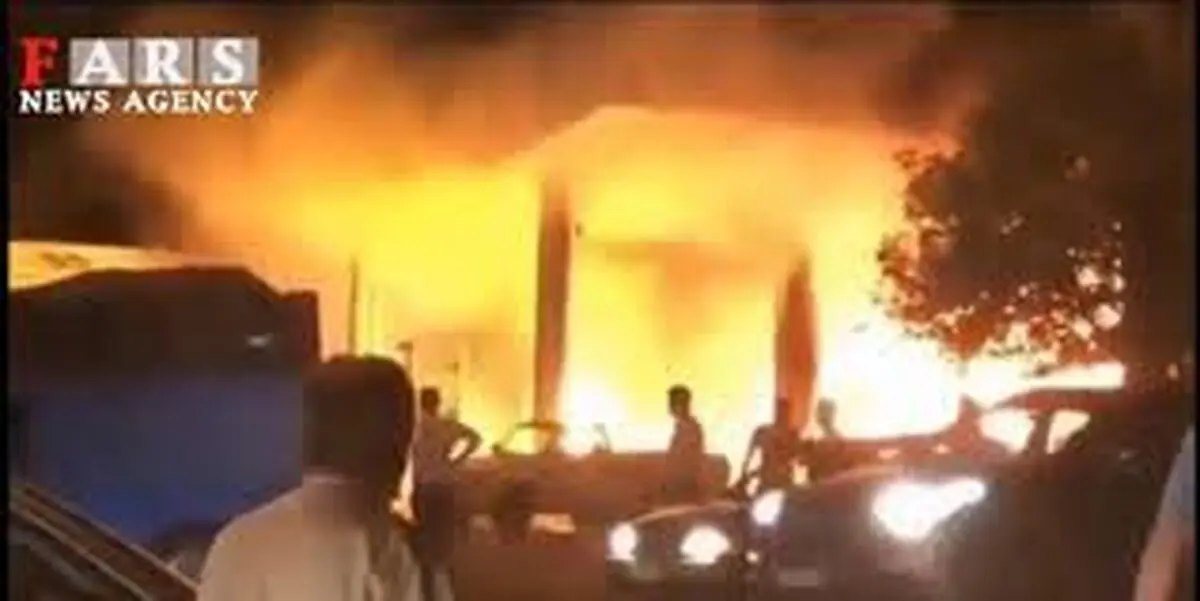 درانفجار پمپ بنزین چند نفر زخمی شدند
