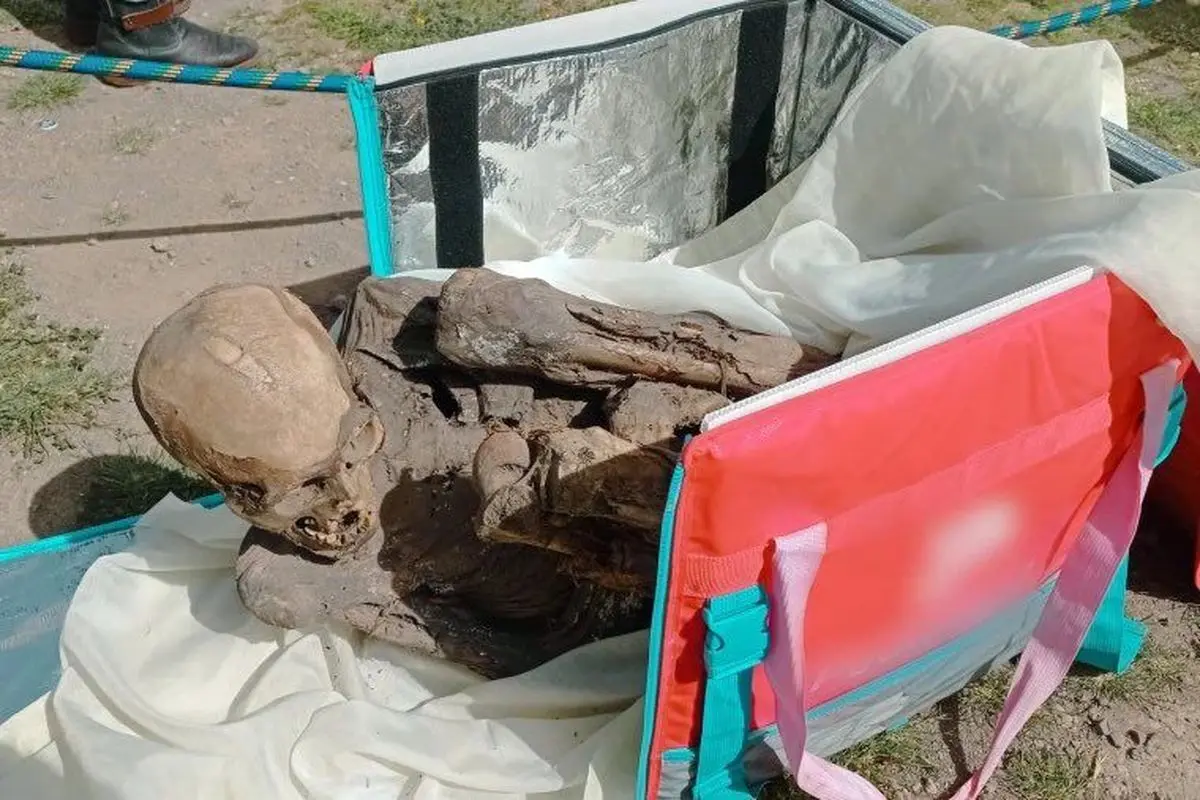 کشف یک مومیایی 800 ساله در کیف یک پسر جوان | حکم دوست دختر معنوی رو برام داره! + عکس
