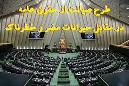 طرح ممنوعیت نگهداری از حیوانات در تنور مجلس 