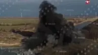 لحظه انهدام یک سد در خاک اوکراین توسط نیروهای روسیه+ویدئو