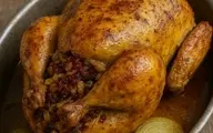طرز تهیه مرغ شکم پر | از این به بعد مرغ شکم پرتو با این رسپی بپز! +ویدئو