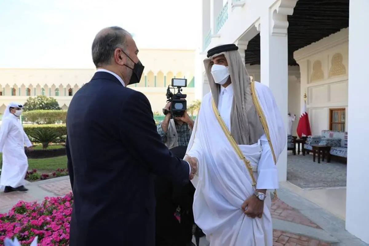 دیدار امیرعبداللهیان با امیر قطر در یک "مکان دلچسب"