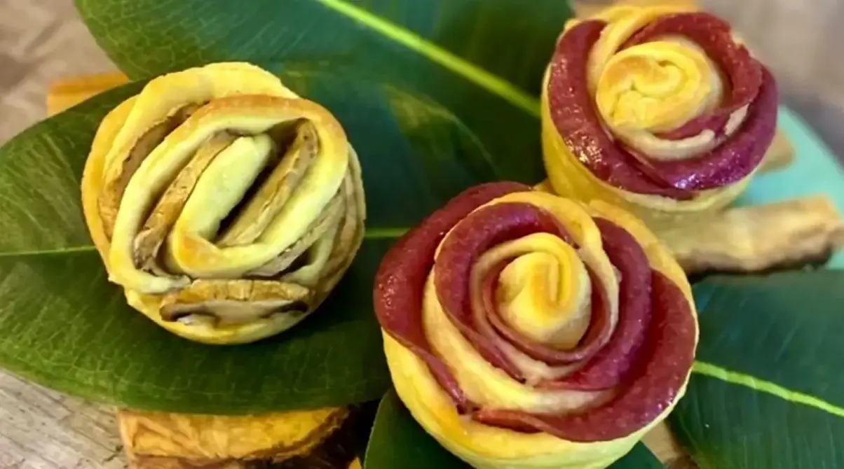 طرز تهیه فینگر فود سریع با کدو | رسپی فینگر فود گل رز کلدو سه سوته+ ویدیو 