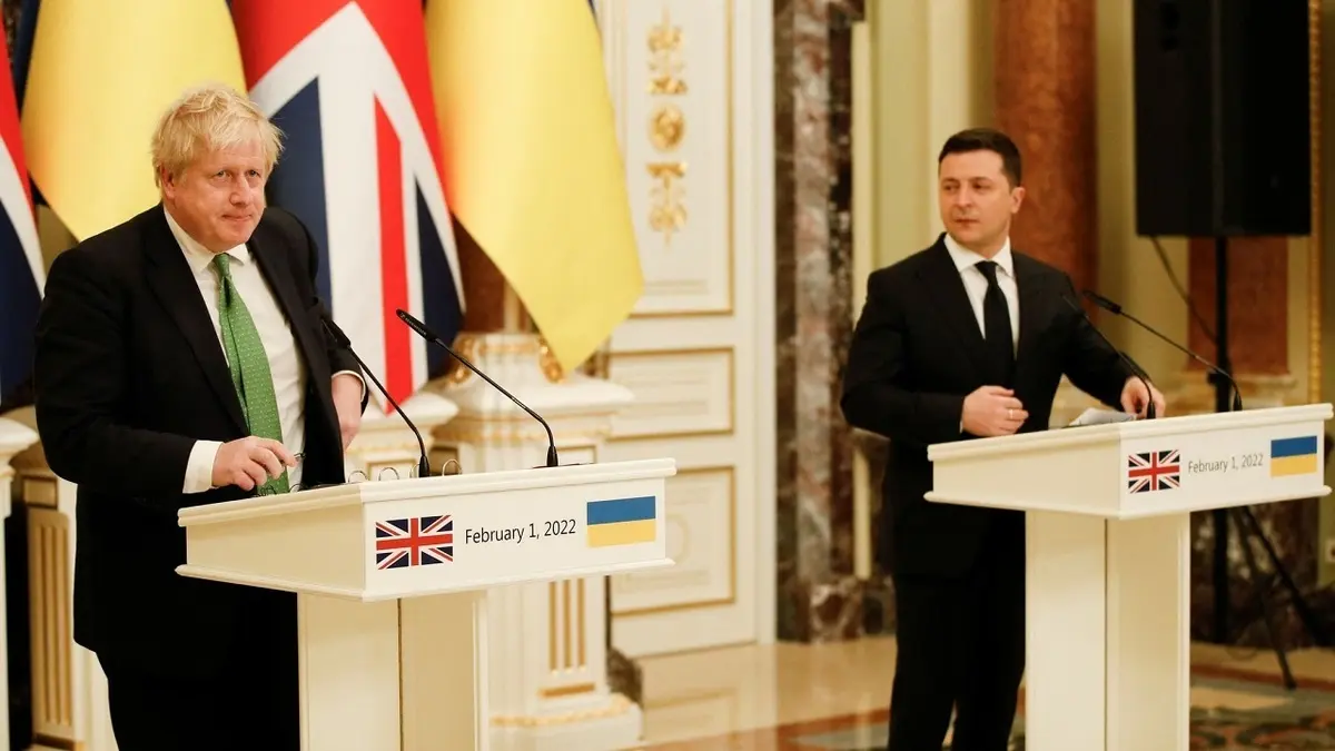 تماس تلفنی رئیس جمهور اوکراین با نخست وزیر انگلیس