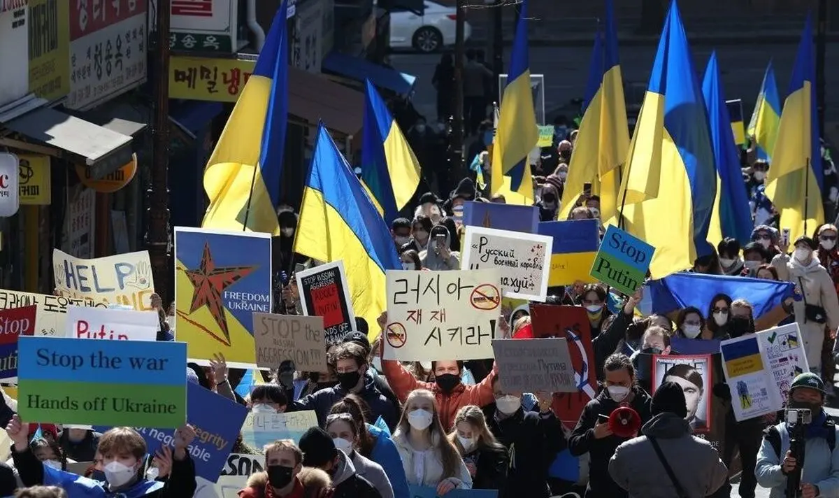 
تظاهرات ضد روسی در سئول
