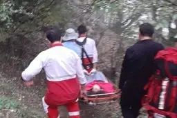 سقوط یک جوان از کوه در منطقه قلعه بن فومن