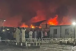 آتش سوزی در یکی از بیمارستان های کربلا 