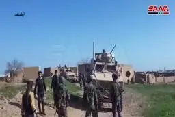 هدف قرار گرفتن یک کاوران نظامی لجسیتک ارتش آمریکا در جنوب عراق