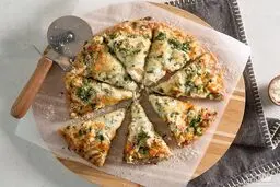 پیتزای فوری با خمیر خانگی و سس مخصوص | طرز تهیه پیتزا چیکن آلفردو +ویدئو