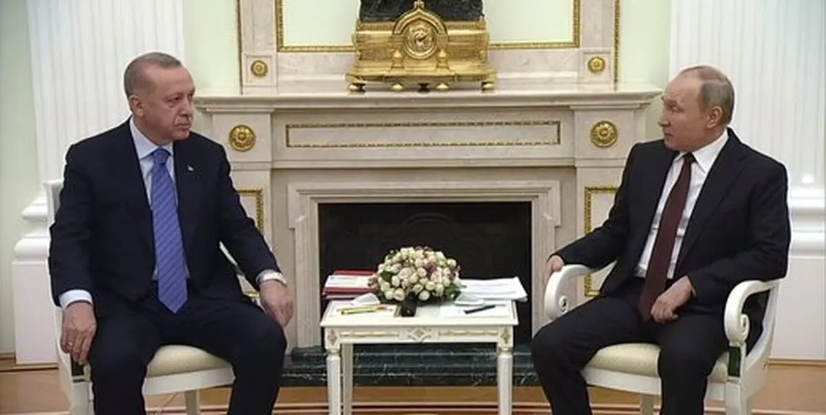 اردوغان در کنار پوتین از اجرای آتش بس خبر داد