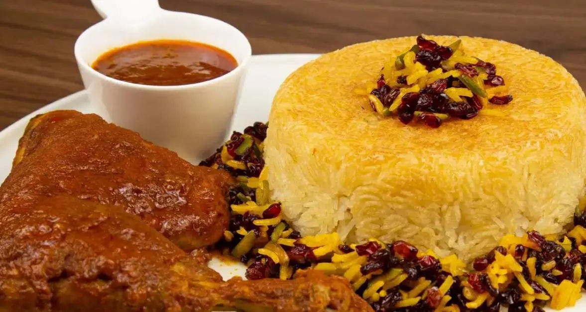 راز زرشک پلو با مرغ مجلسی و رستورانی