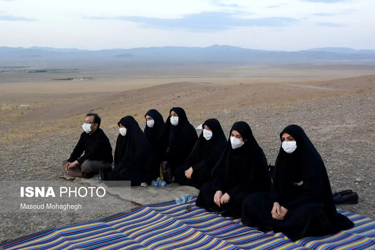  برگزاری تاسوعا و عاشورای حسینی درصحرا+(تصاویر) 