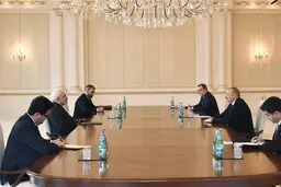 
 دیدار ظریف با رئیس جمهور آذربایجان