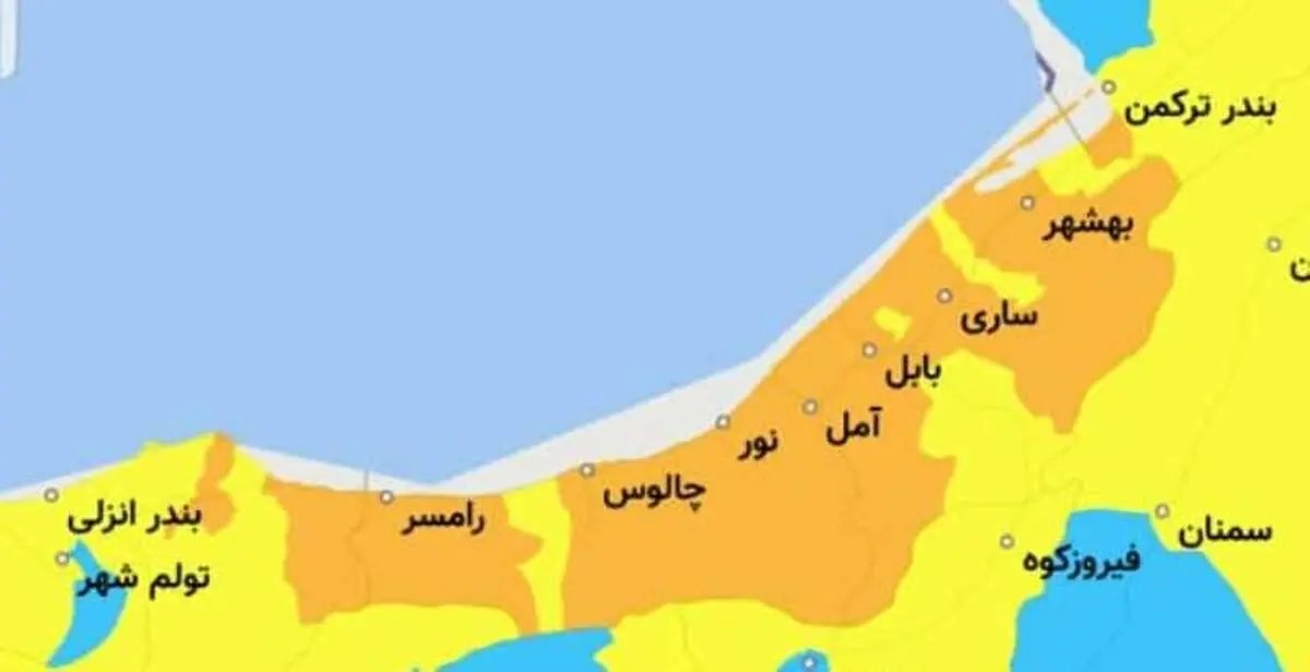 
وضعیت کرونایی ۷ شهرستان مازندران زرد شد؛ هیچ نقطه‌ای از استان قرمز نیست
