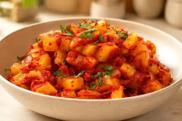 ناهار دو پیازه سیب زمینی شیرازی با رب درست کن | طرز تهیه دو پیازه سیب زمینی شیرازی با رب؛ ساده و فوری 