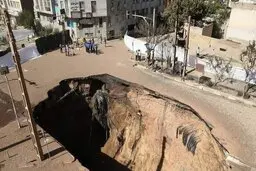 بدترین فرونشست‌های جهان کجا اتفاق افتاده است؟ | هیولای زمین‌خوار